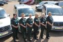 Members of EEAST’s mental health team with the new Mercedes mental health cars