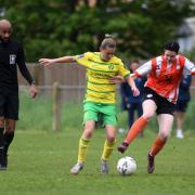 Holly Kennard in action for Norwich