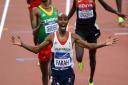 Mo Farah after winning gold at the London 2012 Olympics. Picture: PA