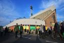 Norwich City fans outside the ground