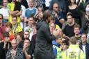 Daniel Farke received a mixed reaction as he thanked the travelling Norwich fans after a 2-0 loss at Everton