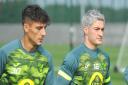 Norwich City duo Dimitris Giannoulis and Mathias Normann prepare for Watford's Premier League visit