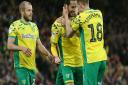 Mario Vrancic takes the plaudits after scoring a stunning goal that went on to confirm Norwich City's Premier League return against Blackburn at Carrow Road. Picture: Paul Chesterton/Focus Images