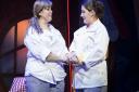 Jodie Prenger and Sam Bailey in Fat Friends. Photo: Helen Maybanks