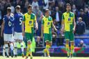 The Norwich City players face up to relegation at Everton.
