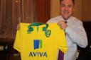 Ed Balls, the new chairman of Norwich City Football Club