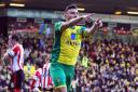 Robert Snodgrass of Norwich scores his sides 1st goal and celebrates during the Barclays Premier League match at Carrow Road, Norwich Picture by Paul Chesterton/Focus Images Ltd