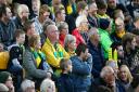 Norwich City fans during the Championship match at Carrow Road against Preston. Picture: Andy Kearns/Focus Images