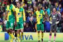 The Norwich City players look dejected after conceding a third goal against Sunderland. Picture: Paul Chesterton/Focus Images