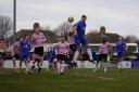 Action from Lowestoft v Hashtag. Picture: Shirley D Whitlow