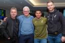 Norwich City first-teamers Onel Hernandez and George Long attended the mental health evening hosted by City legend Darren Eadie and former MP Norman Lamb.