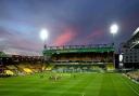 Norwich City FC's Carrow Road under the old floodlights