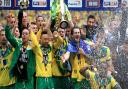 Future Voices: Will Norwich City players and staff be repeating their 2015 Wembley play off celebrations in 2017? Photo: Nick Potts/PA Wire.