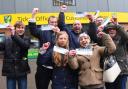Norwich City fans queue at Carrow Road to buy their play-off tickets.Picture by SIMON FINLAY.
