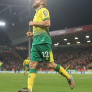 Teemu Pukki of Norwich celebrates the goal that wasn't during the Premier League match at Carrow Road, Norwich. Picture by Paul Chesterton/Focus Images Ltd +44 7904 64026728/12/2019
