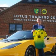 Simon Clare, executive director of global marketing at Lotus at the newly named Norwich City Football Club Lotus Training Centre at Colney, launching the new partnership between the two local giants. Pic:Anthony Thrussell, Archant .