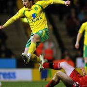 Flashback to 2011, with Wes Hoolahan in action for Norwich City against Bristol City. Photo: Bill Smith